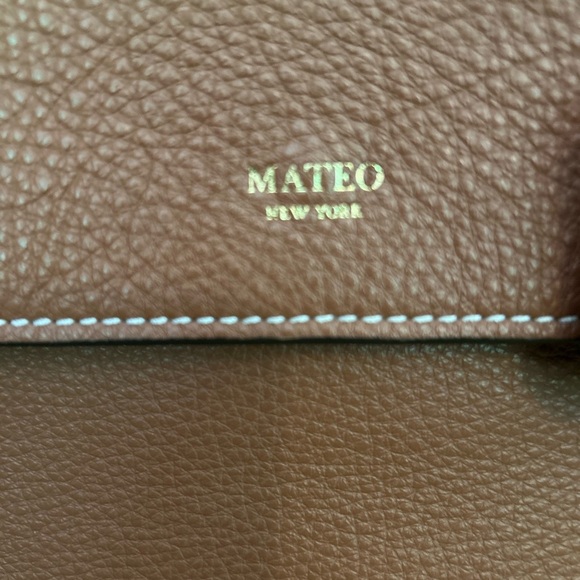 Mateo New York Elegant Brown and Pink Satchel - Picture 9 of 11